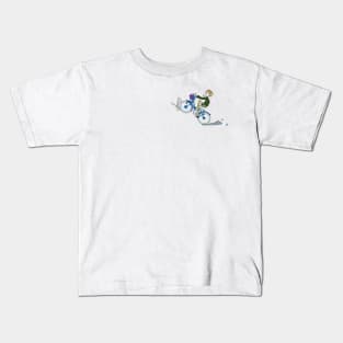 Boyer Biking (color) Kids T-Shirt